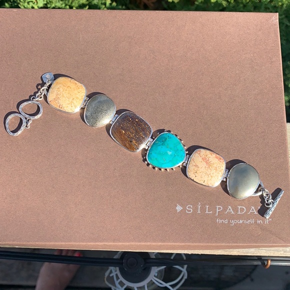 B1934 retired Silpada multi-stone bracelet